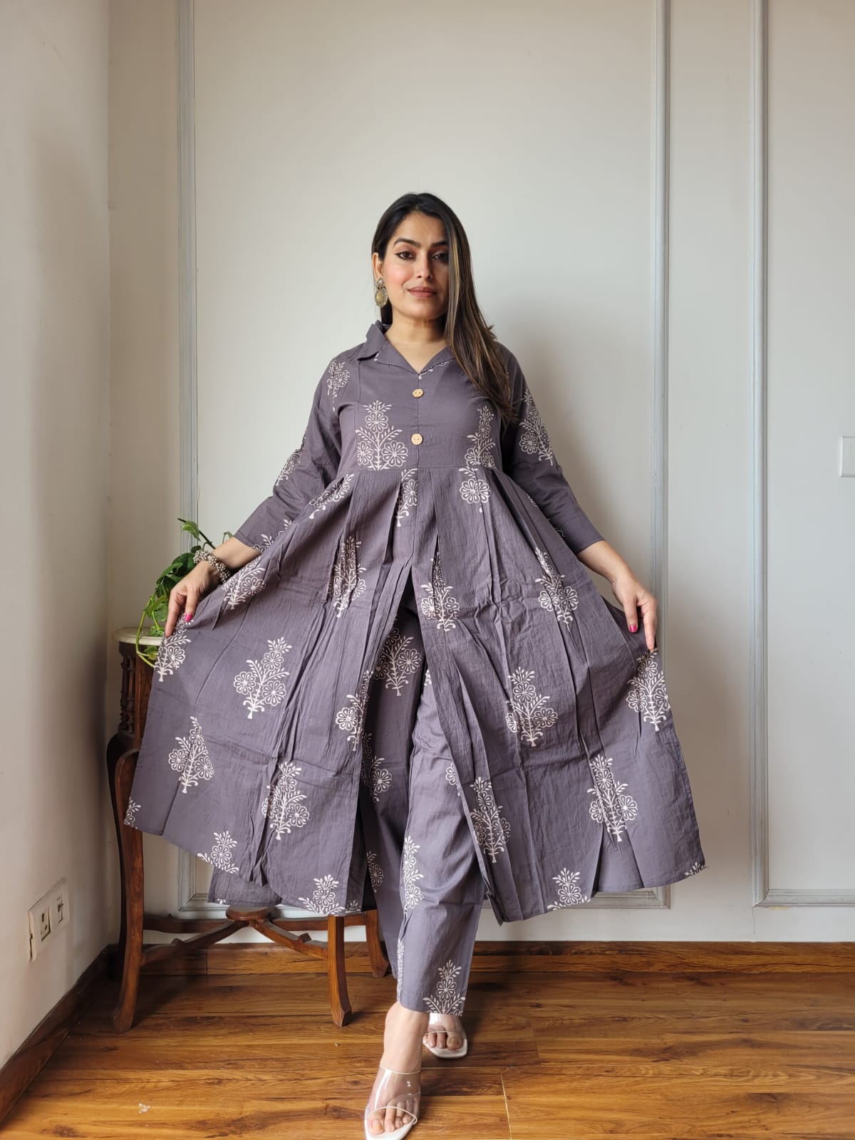 TRADITIONAL BAGRU HAND BLOCK PRINTED SUIT