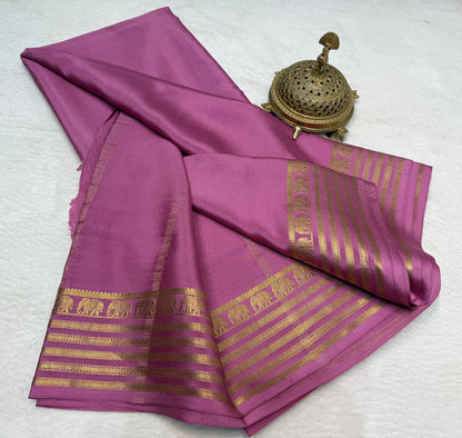 Semi Mysore Crape Silk Saree