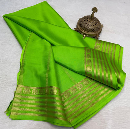 Semi Mysore Crape Silk Saree