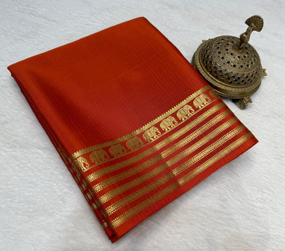 Semi Mysore Crape Silk Saree