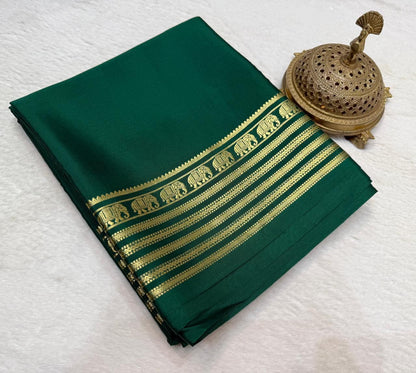 Semi Mysore Crape Silk Saree