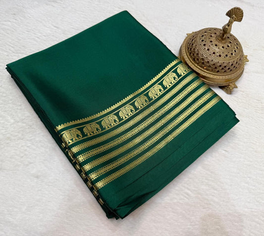 Semi Mysore Crape Silk Saree