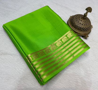 Semi Mysore Crape Silk Saree