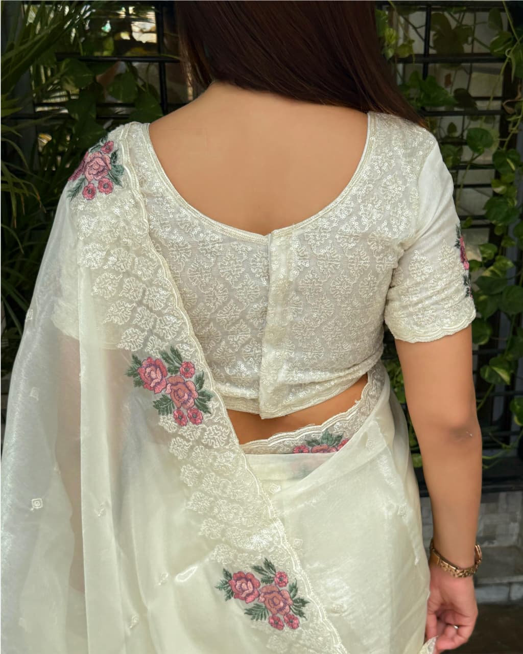 PREMIUM GLASS ORGANZA SAREE