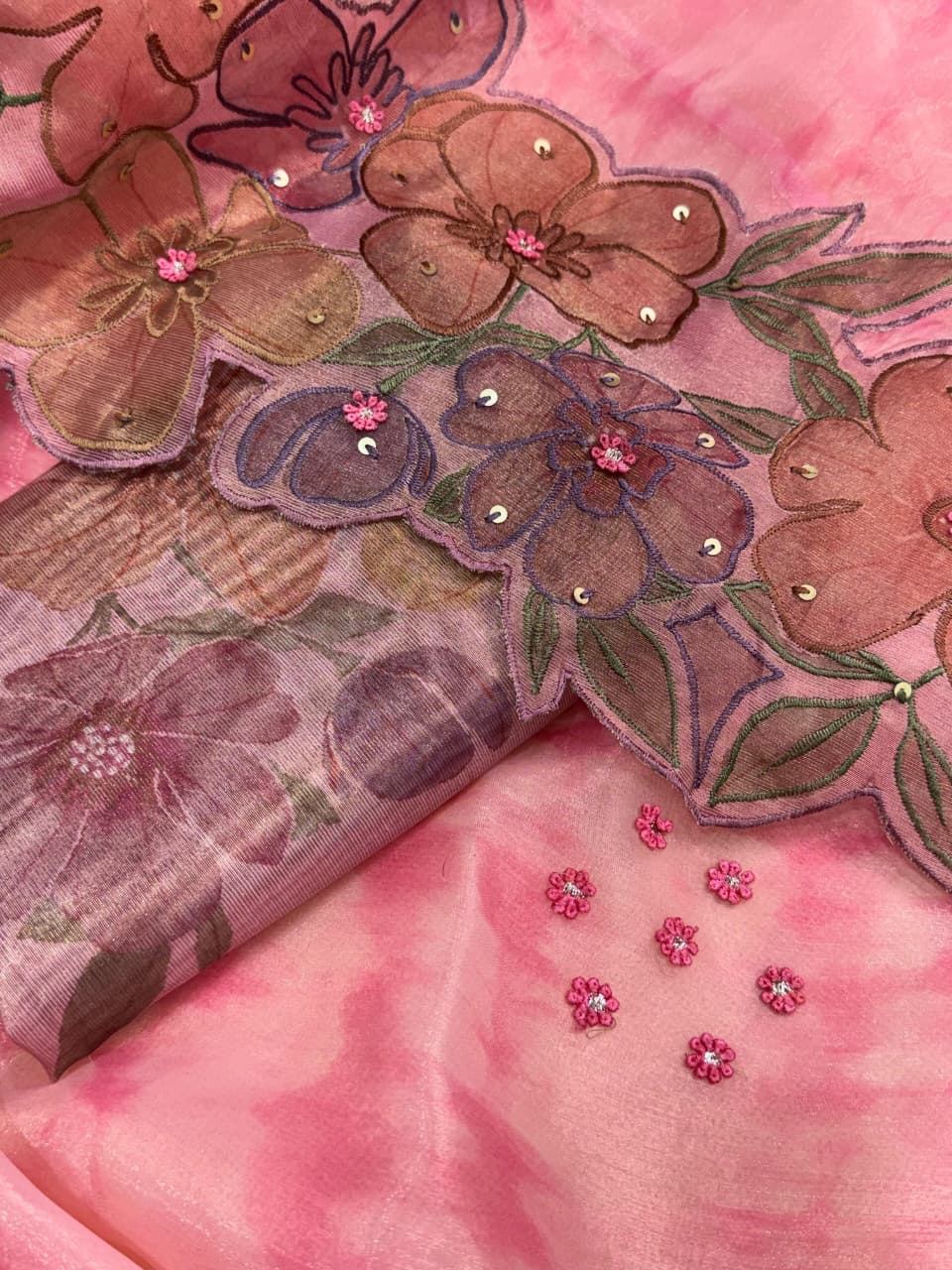 PURE SOFT GLASS TISSUE SAREE