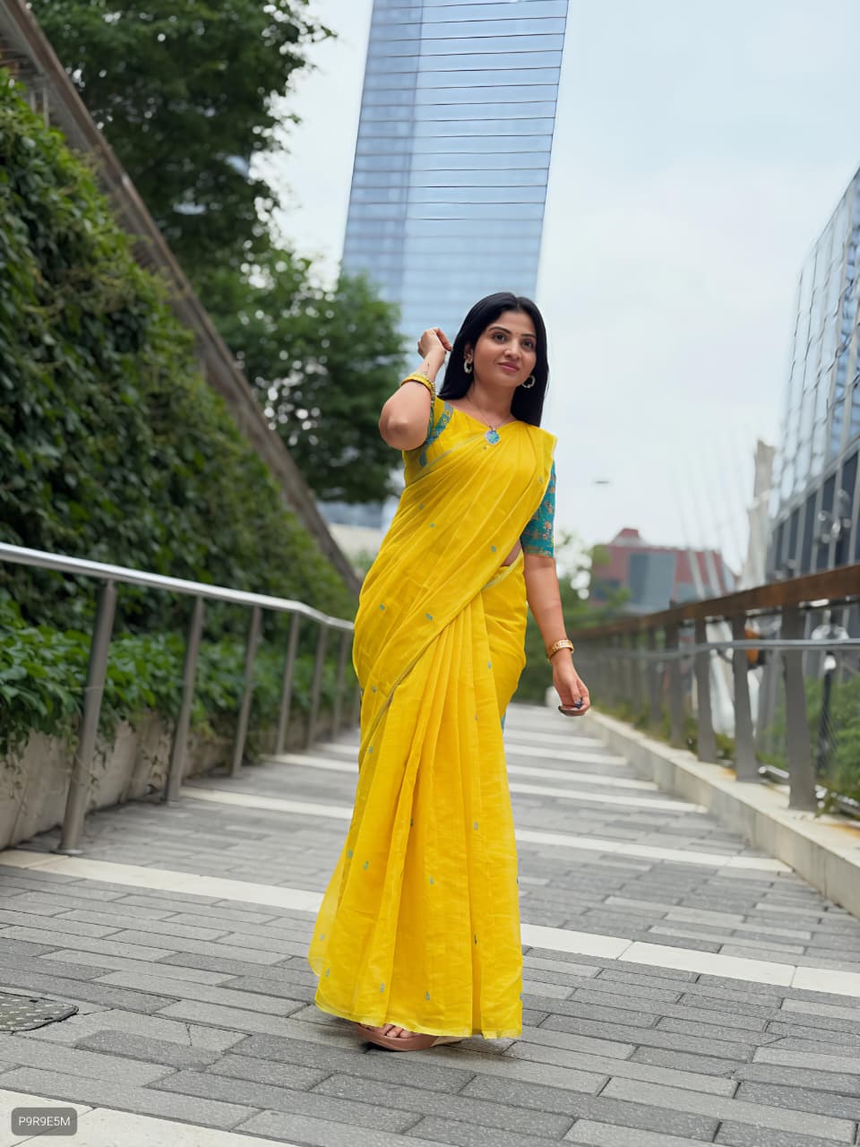 Pallu Pen Kalamkari Saree