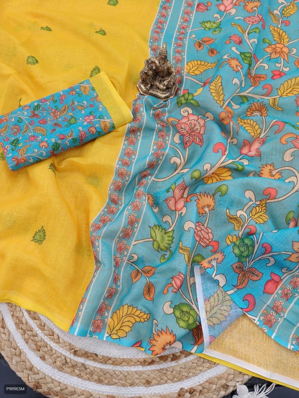 Pallu Pen Kalamkari Saree