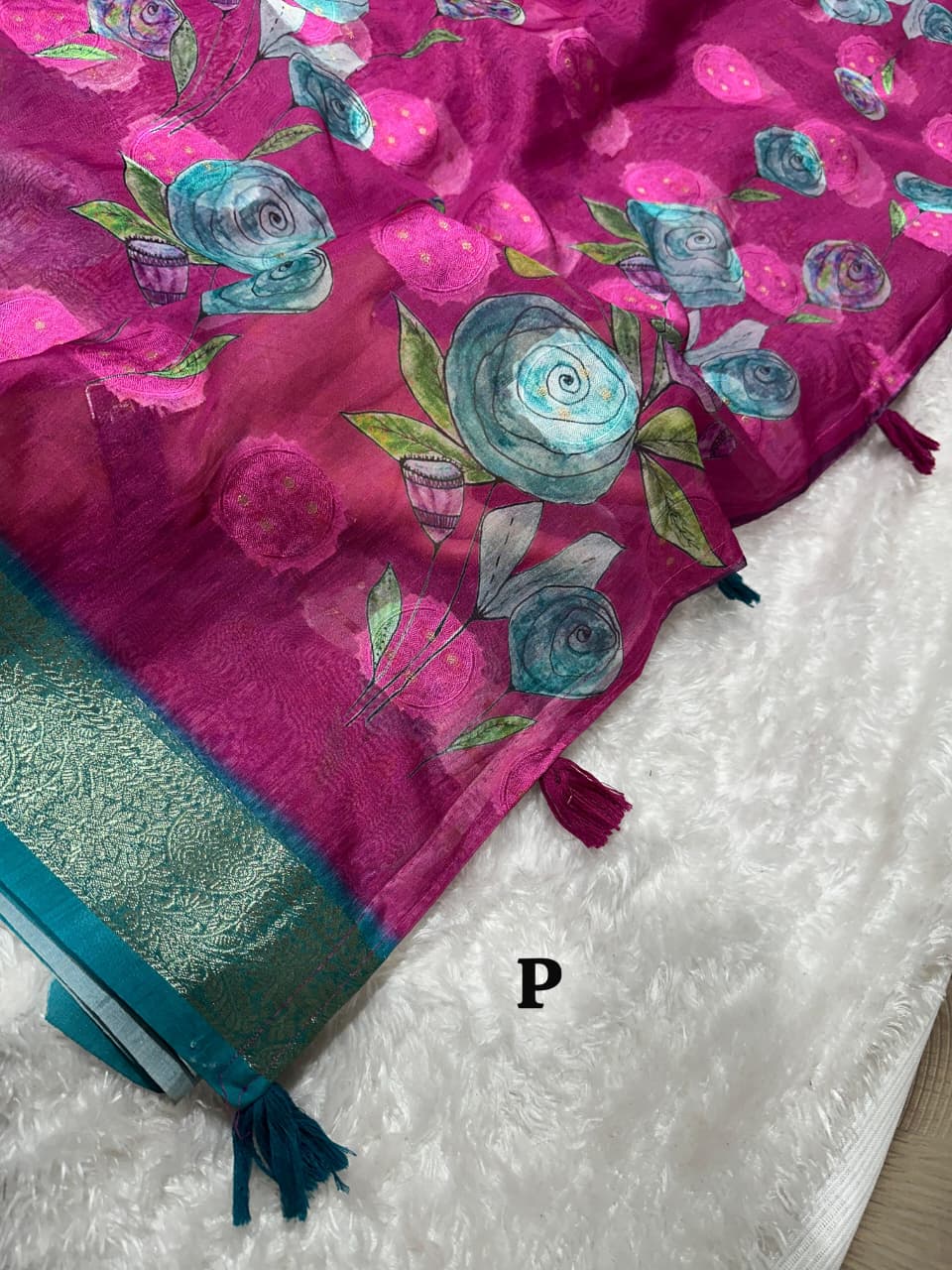 Pure Cotton Jacquard Saree