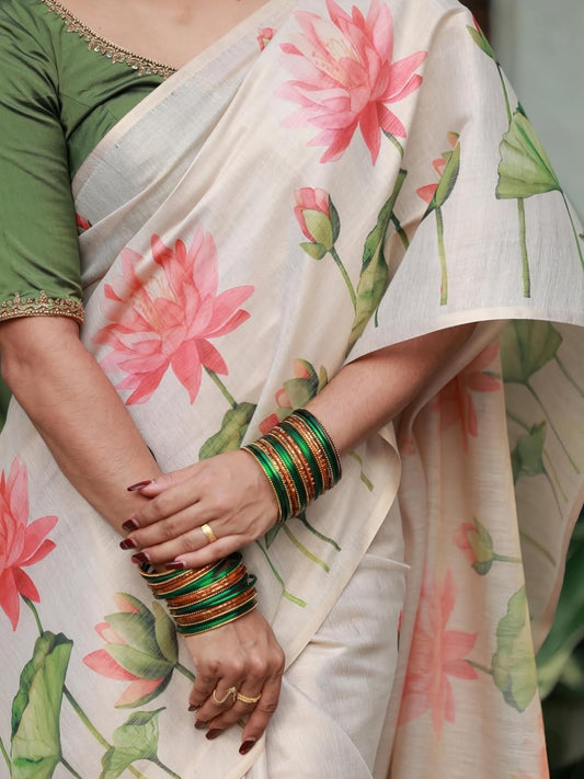 Lenin Tussar Silk Saree