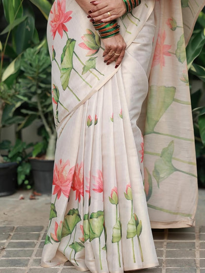 Lenin Tussar Silk Saree