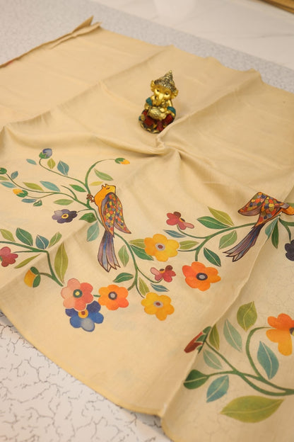 UNIQUE FLORAL DIGITAL PRINTED SAREE