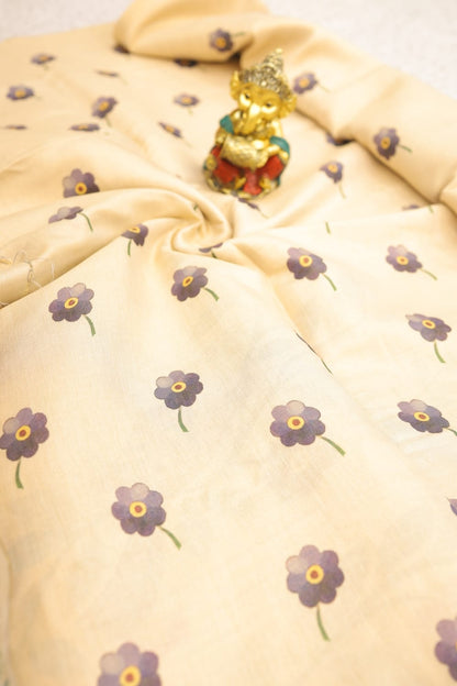 UNIQUE FLORAL DIGITAL PRINTED SAREE