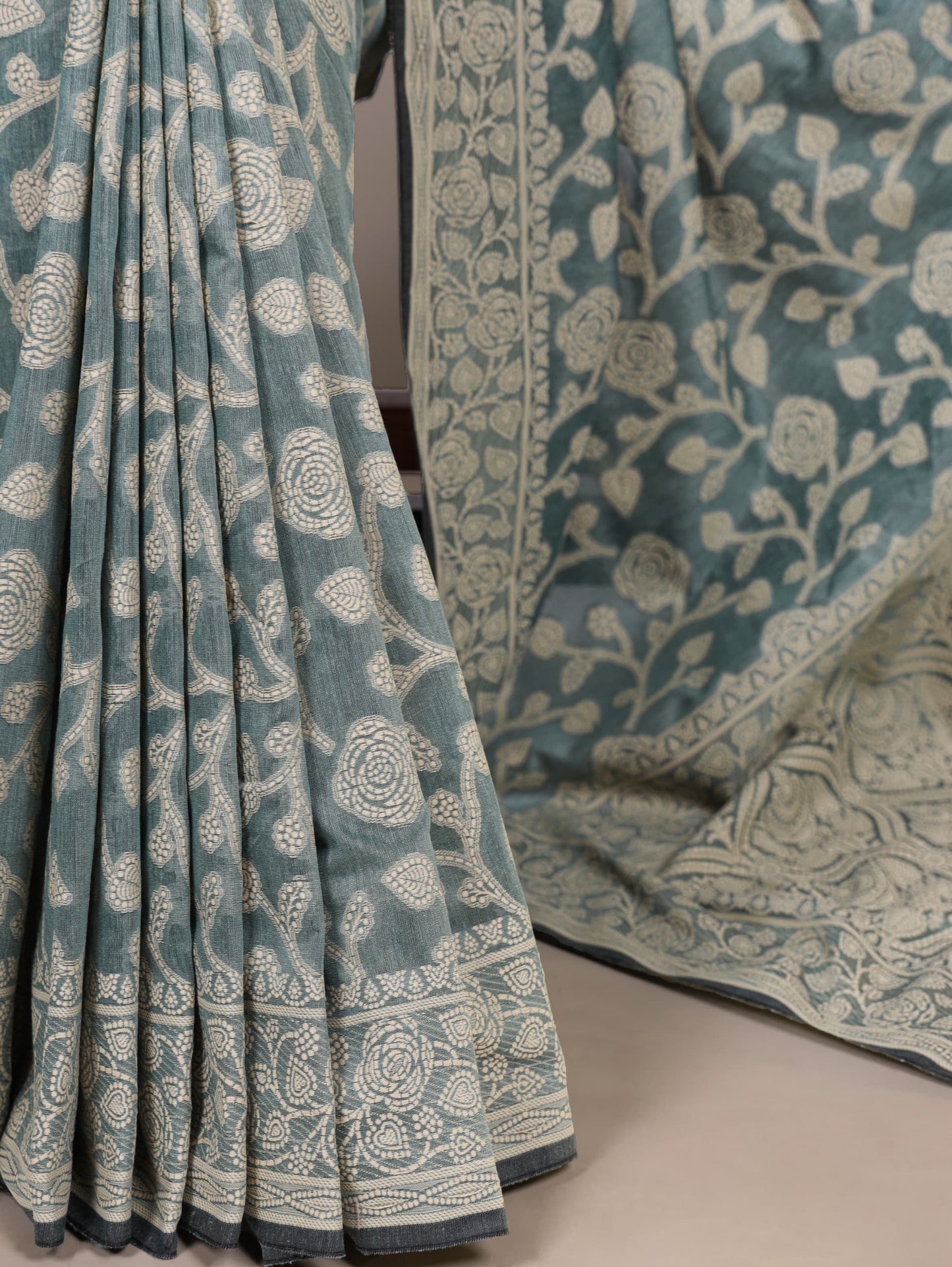 Cottan Organic Flower Printed Saree