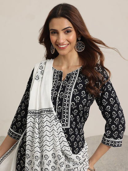 Cotton Printed Kurti Pant Dupatta Set