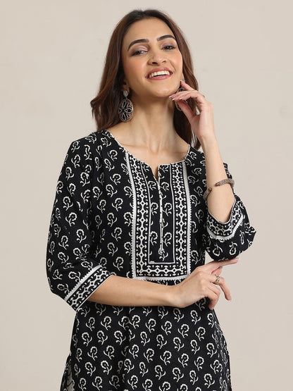 Cotton Printed Kurti Pant Dupatta Set