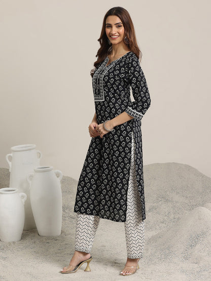 Cotton Printed Kurti Pant Dupatta Set