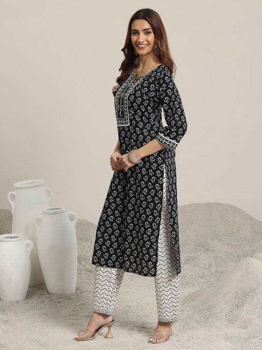 Cotton Printed Kurti Pant Dupatta Set
