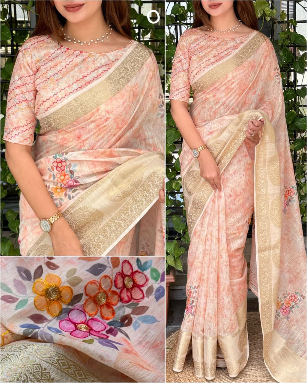 Mulcotten Simple Saree