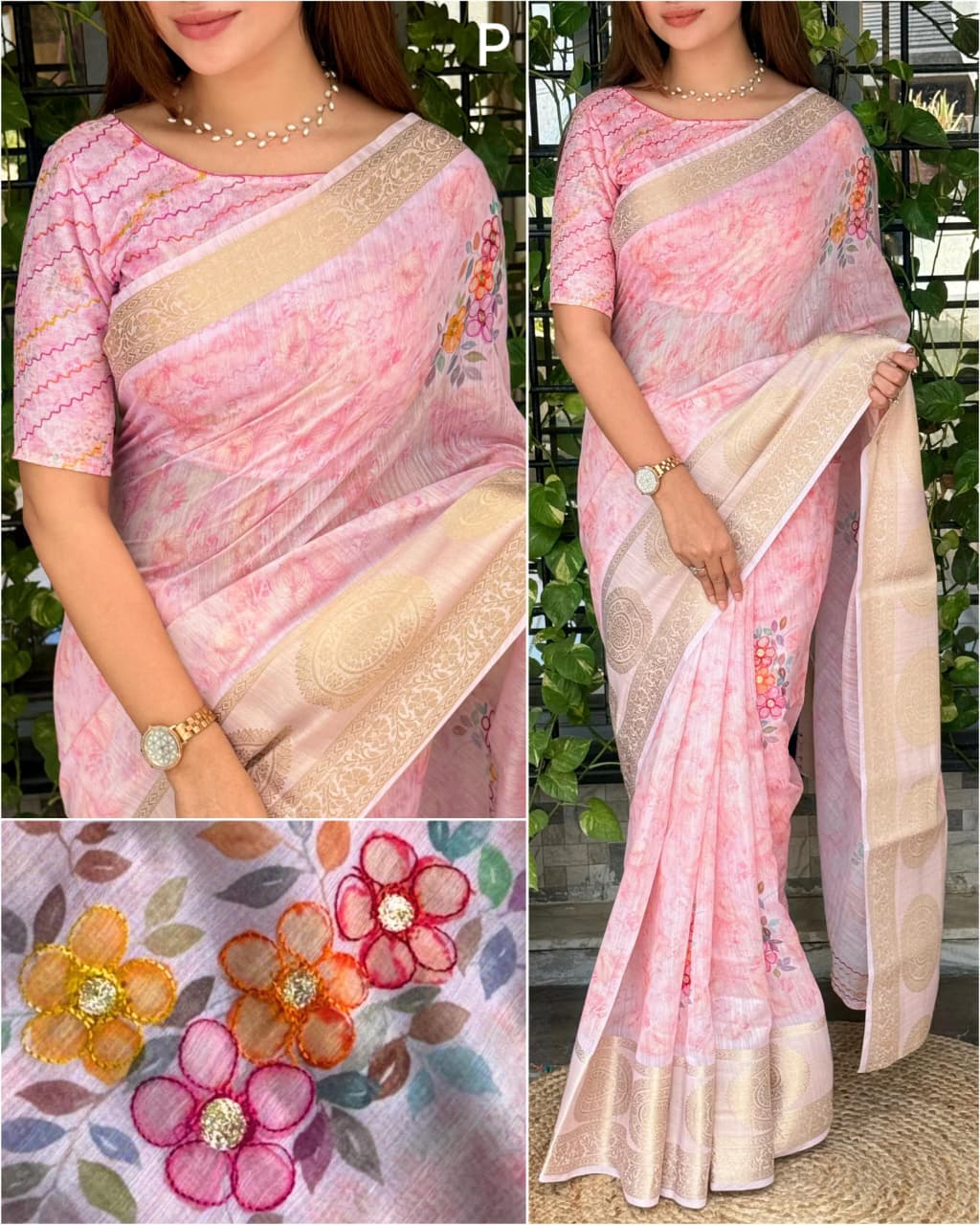 Mulcotten Simple Saree