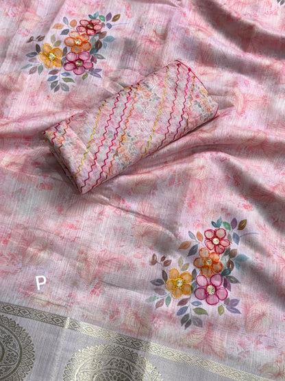 Mulcotten Simple Saree