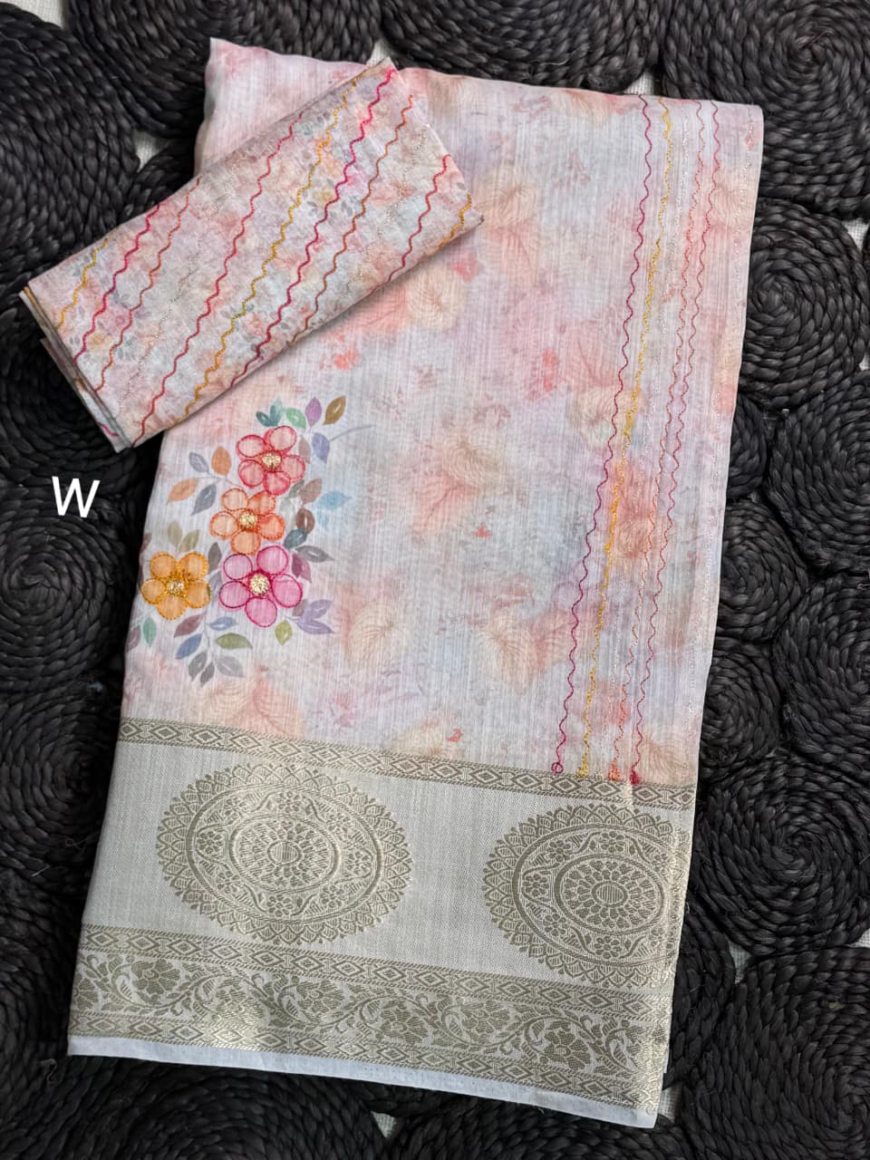 Mulcotten Simple Saree