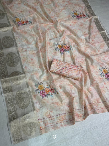Mulcotten Simple Saree