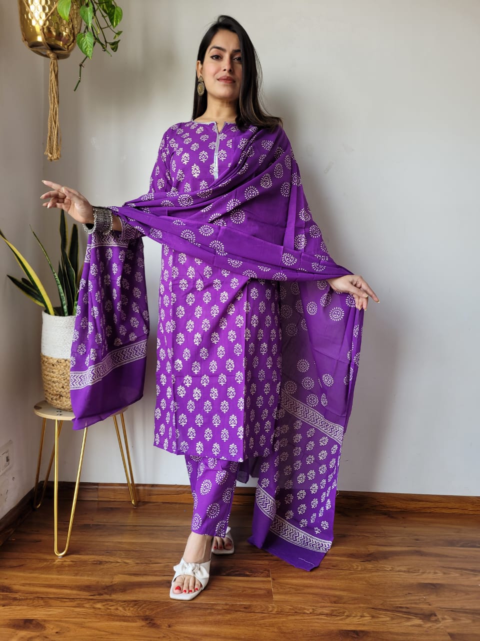 Stitched Cotton Suits