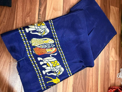Bandhani Saree New Supar Ajrakh GOLD