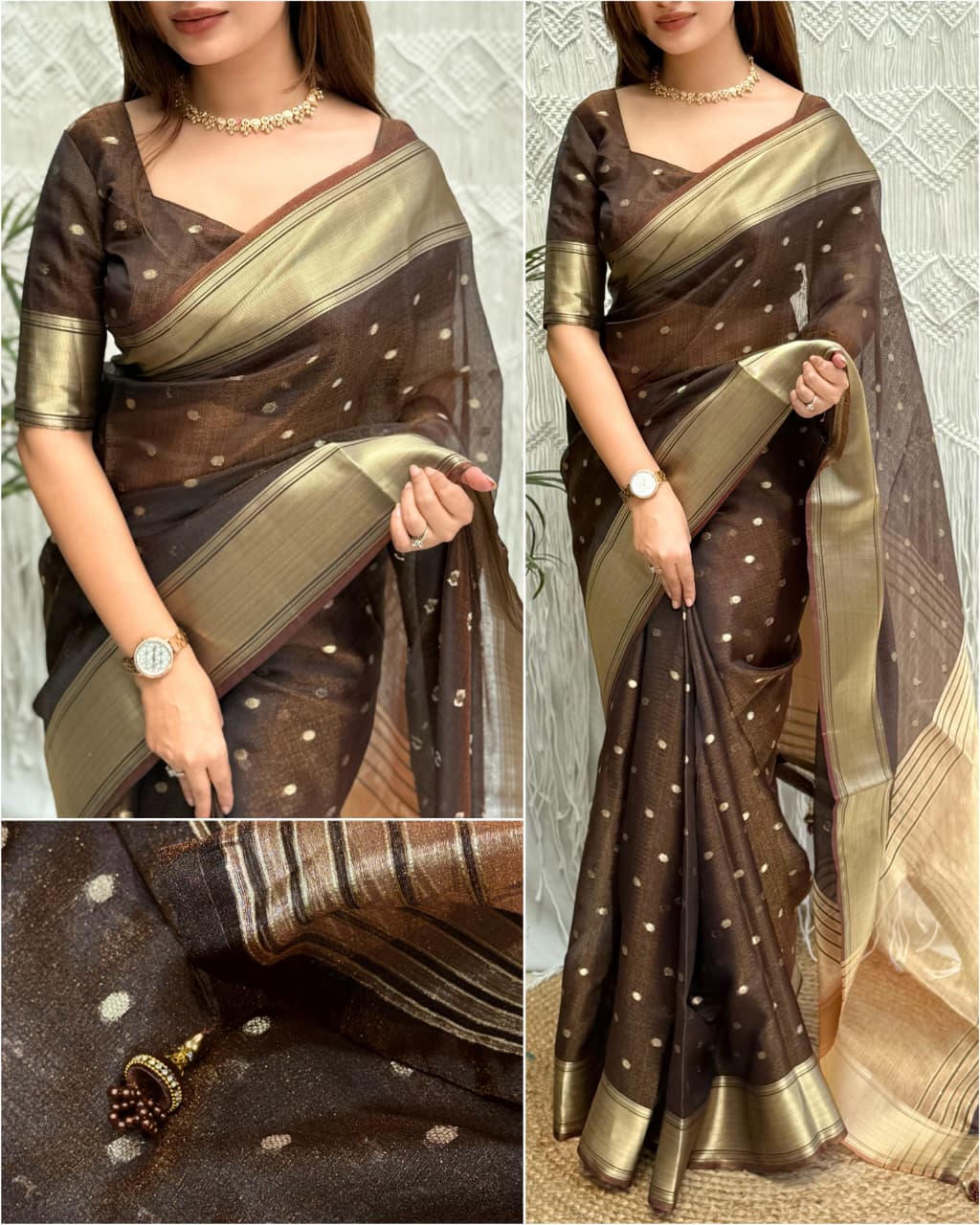 Banarasi Organza Silk With Saree Border