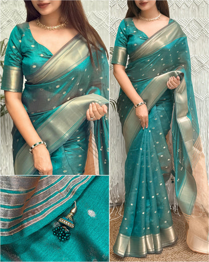 Banarasi Organza Silk With Saree Border