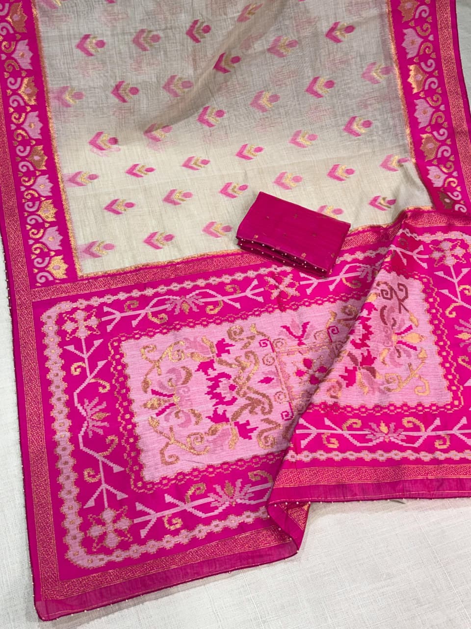 Lenin Cotton Stylish Saree