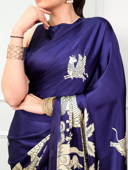 KALAMKARI PRINTED SAREE