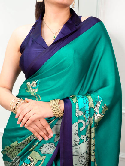 KALAMKARI PRINTED SAREE