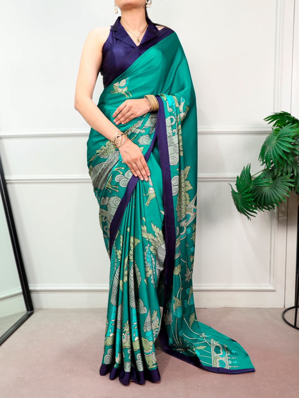 KALAMKARI PRINTED SAREE