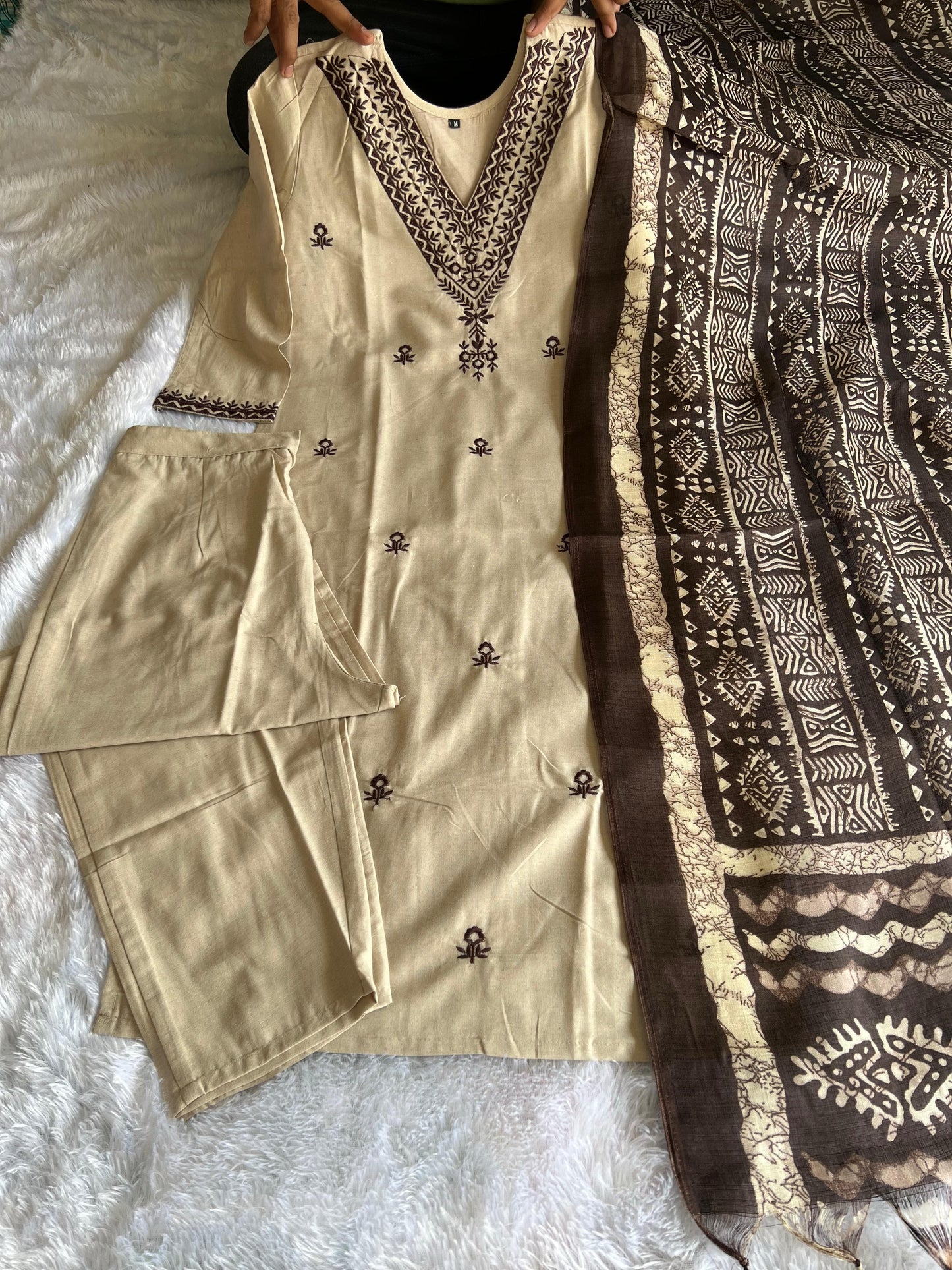 KURTI PANT DUPATTA SET