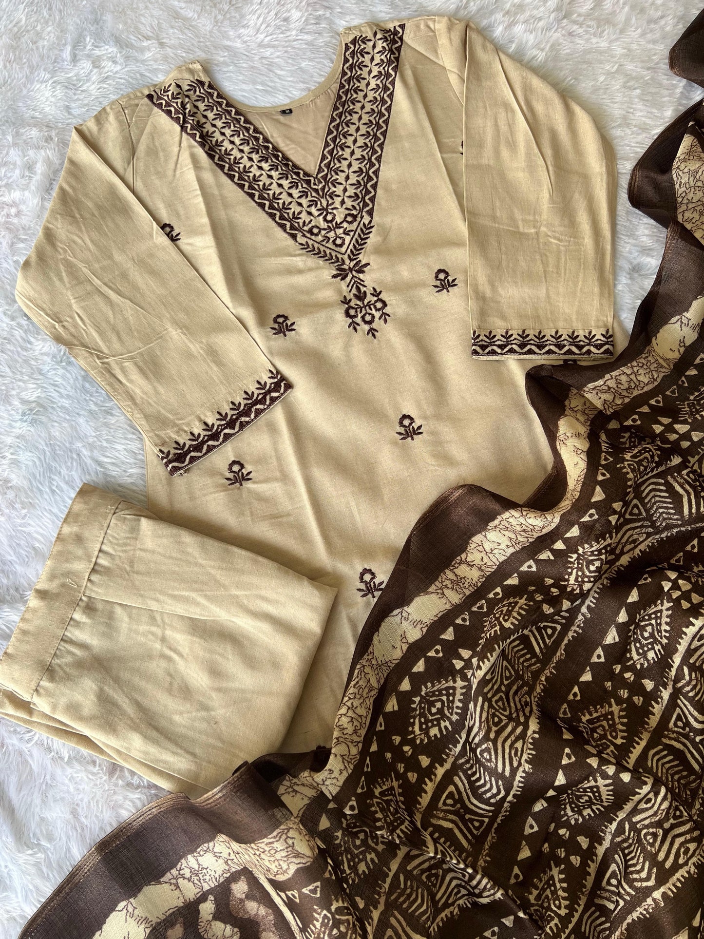 KURTI PANT DUPATTA SET