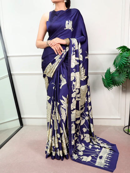 KALAMKARI PRINTED SAREE