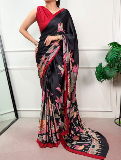 KALAMKARI PRINTED SAREE