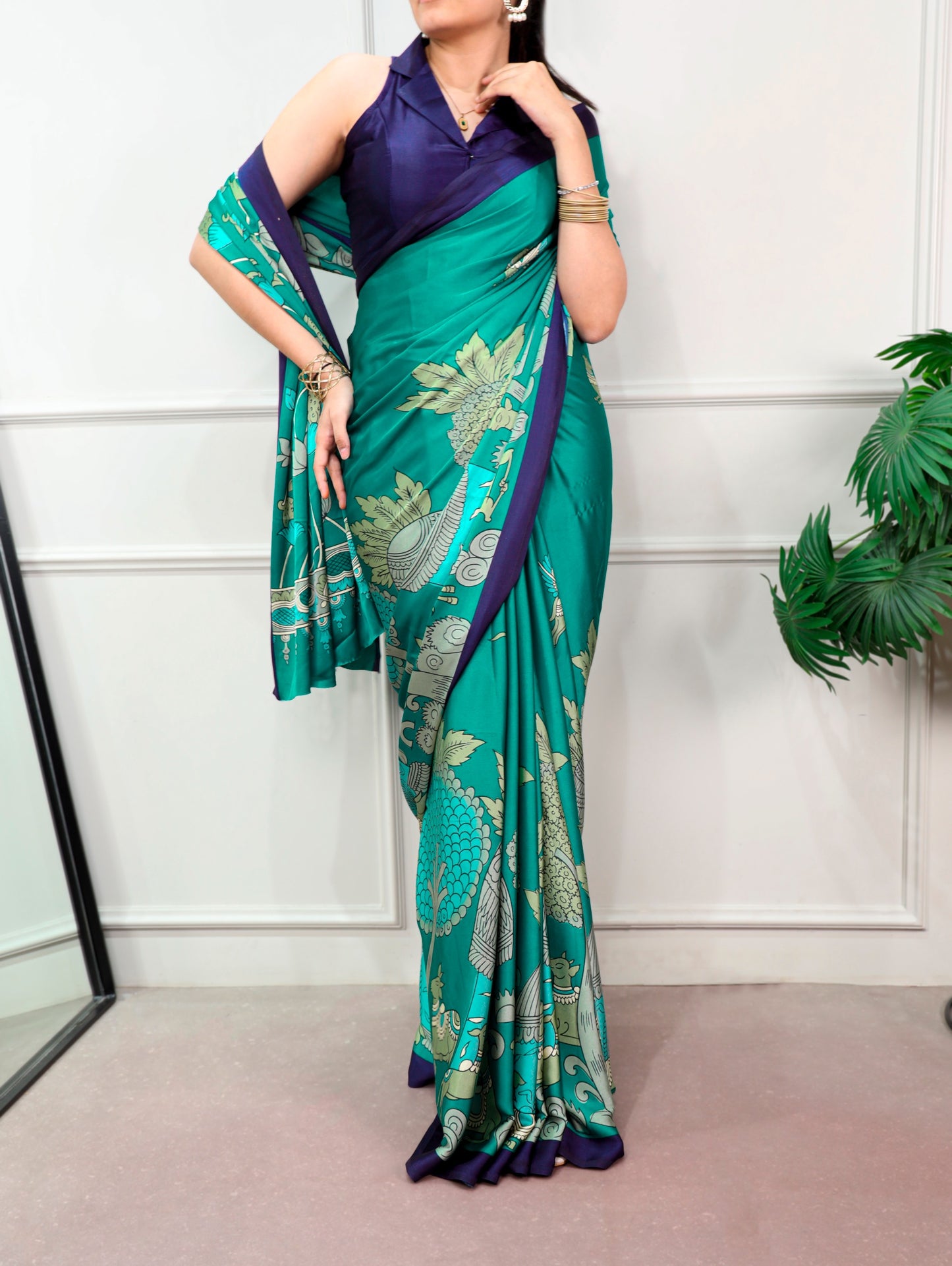 KALAMKARI PRINTED SAREE