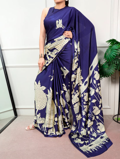 KALAMKARI PRINTED SAREE