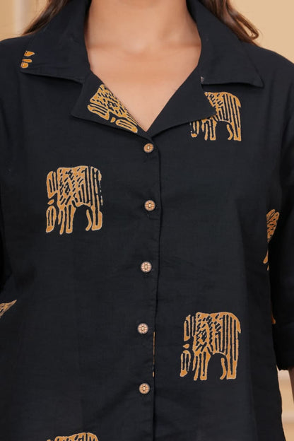 Bagru hand block printed Cotton Women's Shirts