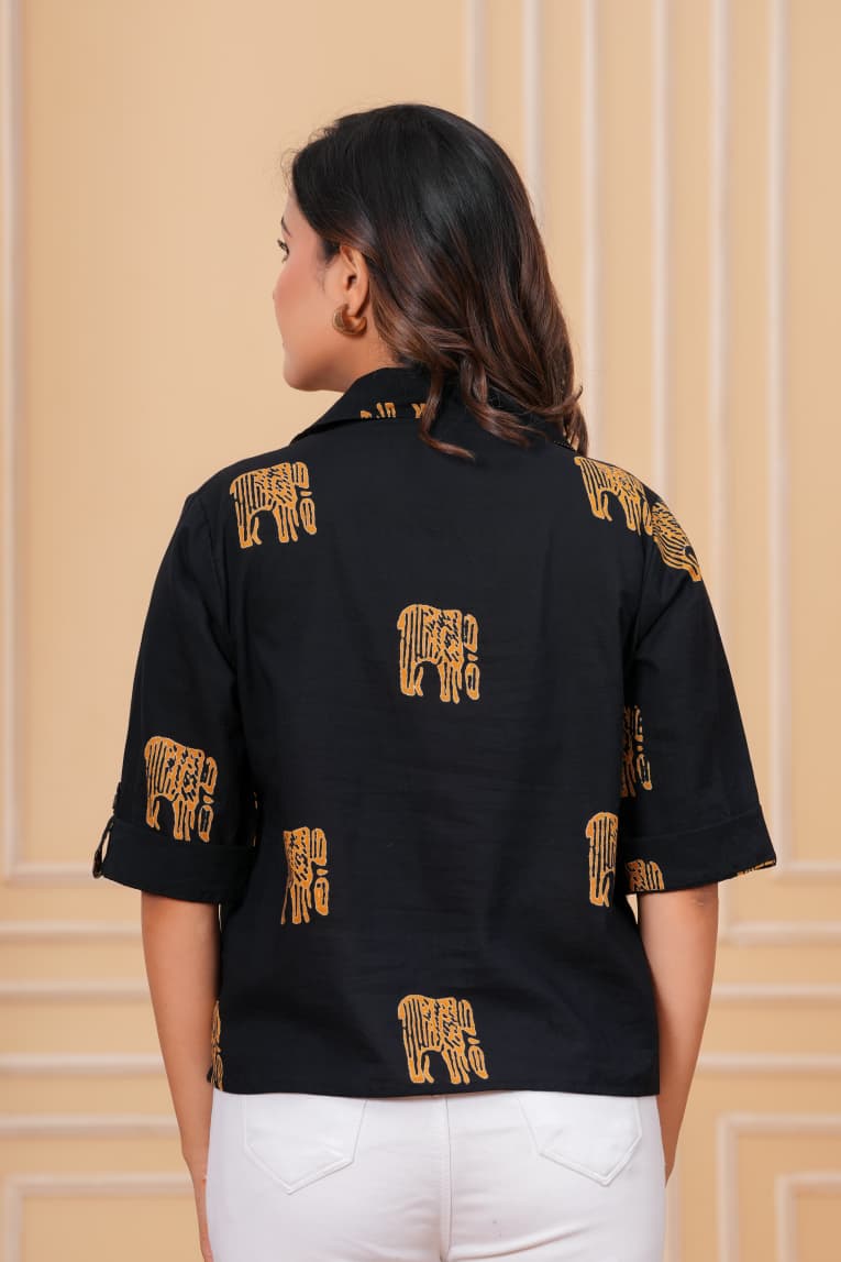 Bagru hand block printed Cotton Women's Shirts
