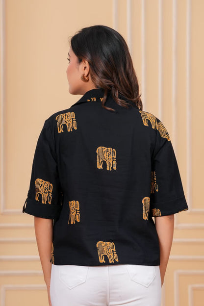 Bagru hand block printed Cotton Women's Shirts