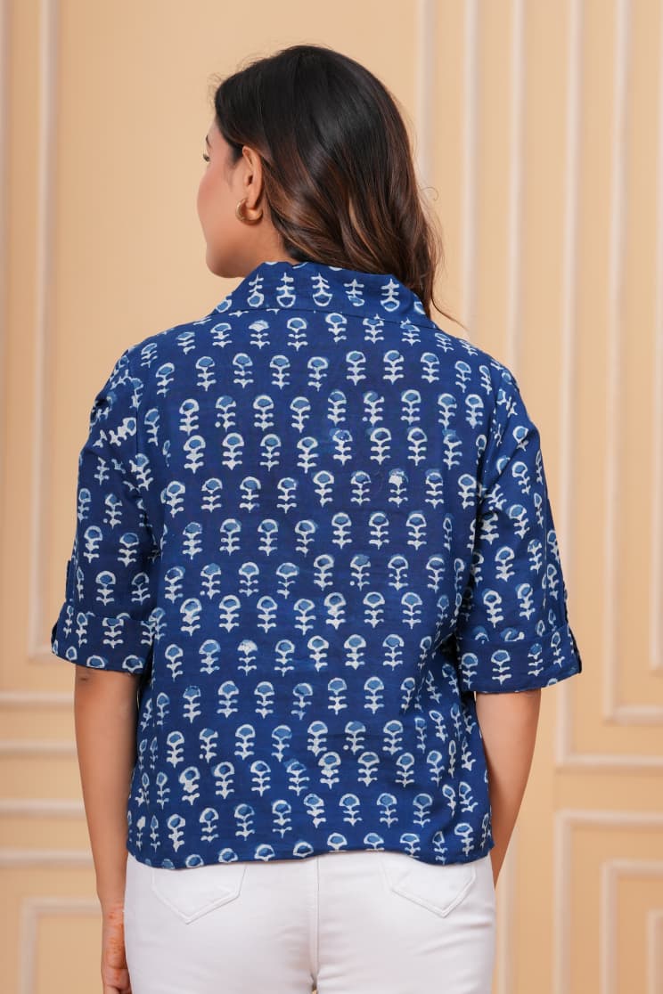 Exclusive New collection of Bagru hand block printed Cotton Women' SHIRTS