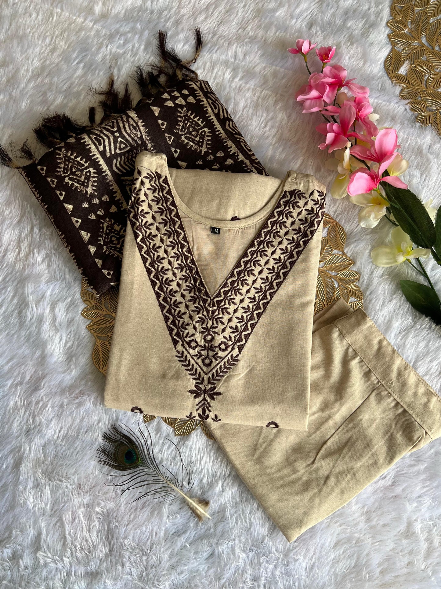 KURTI PANT DUPATTA SET