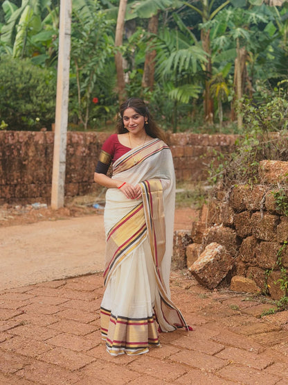 COTTON MULLMULL SAREE