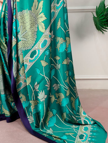 KALAMKARI PRINTED SAREE